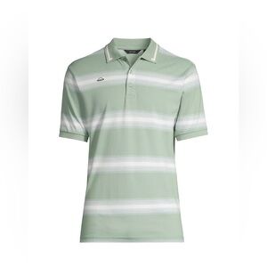 NEW Radmor Mens Taylor Golf Polo Green Stripe Ombre Fade XL Pima Cotton NWT